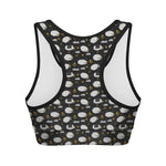 Sleeping Sheep Pattern Print Women's Sports Bra