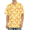 Slice Of Cheese Pattern Print Aloha Shirt