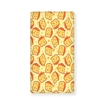 Slice Of Cheese Pattern Print Baby Crib Sheet