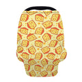 Slice Of Cheese Pattern Print Baby Seat Cover