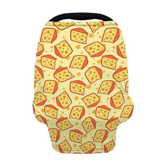 Slice Of Cheese Pattern Print Baby Seat Cover