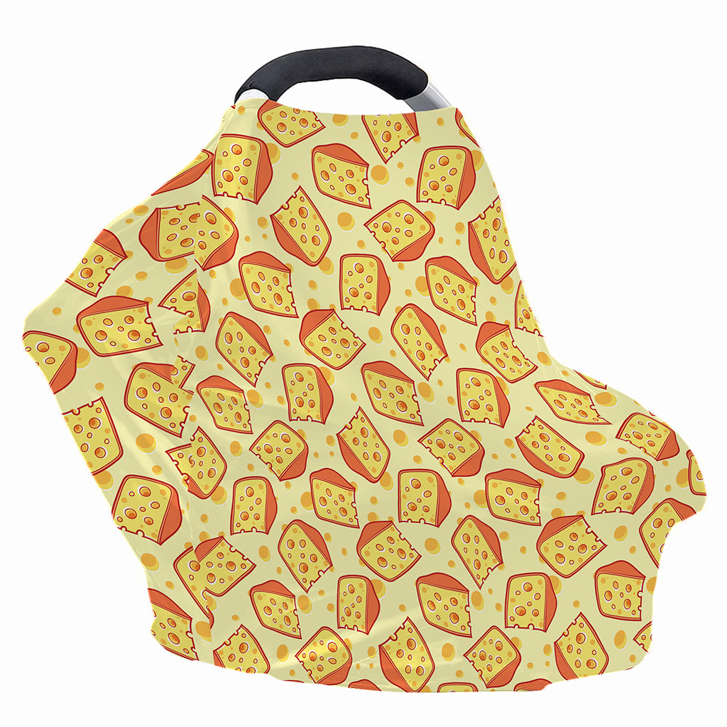 Slice Of Cheese Pattern Print Baby Seat Cover