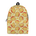 Slice Of Cheese Pattern Print School Backpack