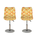 Slice Of Cheese Pattern Print Bar Stool Covers