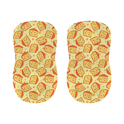Slice Of Cheese Pattern Print Bar Stool Covers