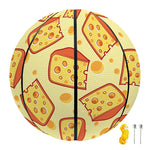 Slice Of Cheese Pattern Print Basketball