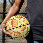 Slice Of Cheese Pattern Print Basketball
