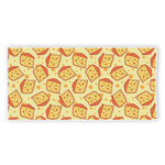 Slice Of Cheese Pattern Print Beach Towel