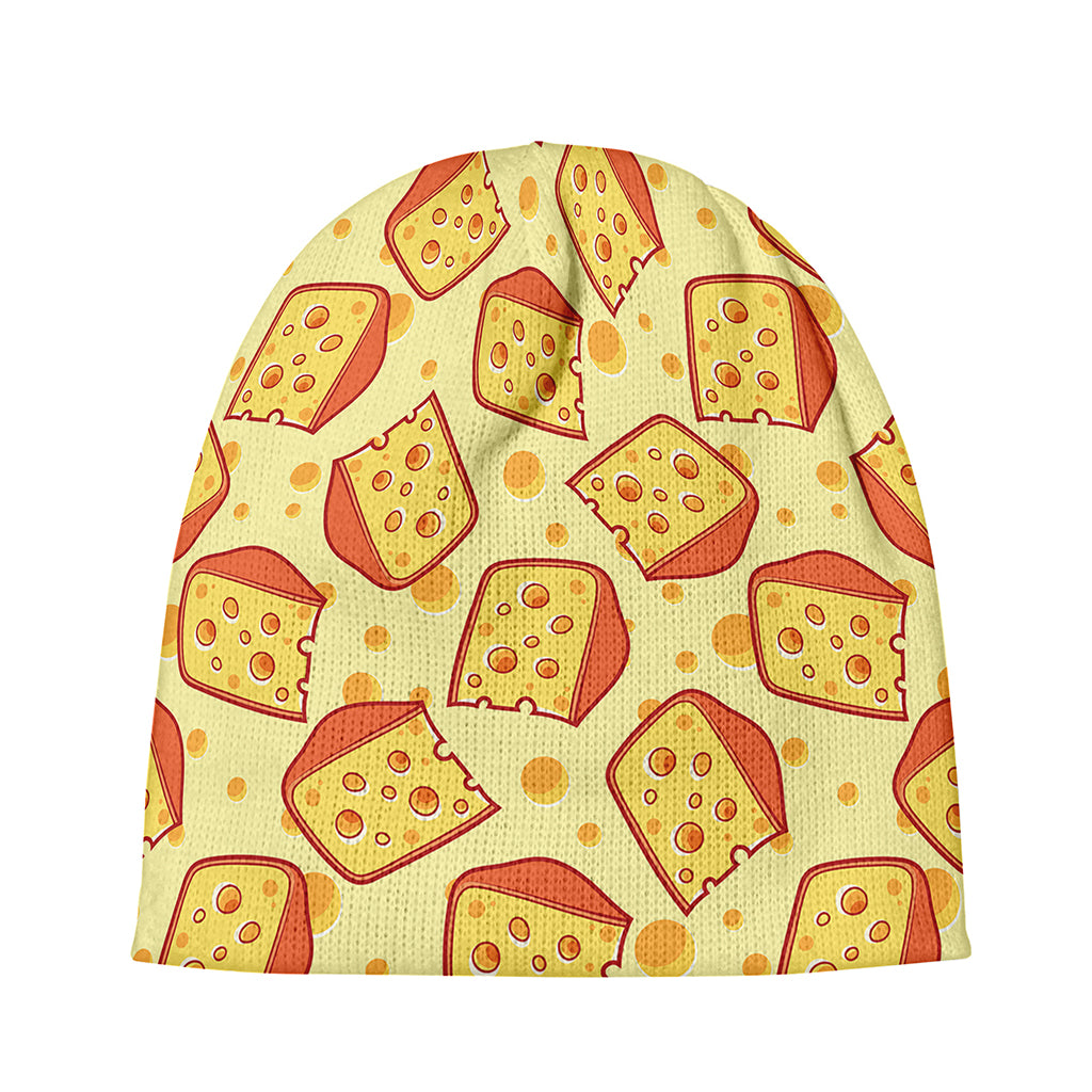 Slice Of Cheese Pattern Print Beanie