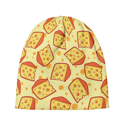 Slice Of Cheese Pattern Print Beanie
