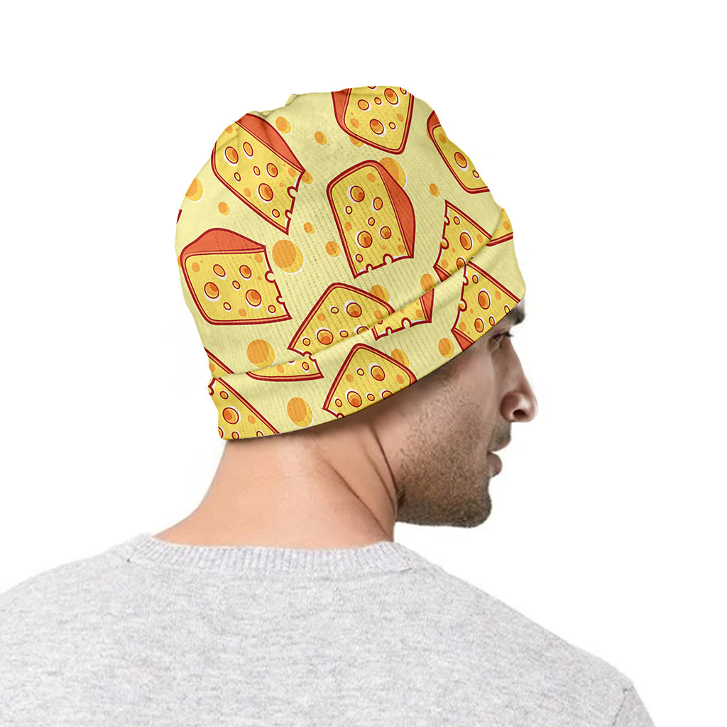 Slice Of Cheese Pattern Print Beanie