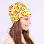 Slice Of Cheese Pattern Print Beanie