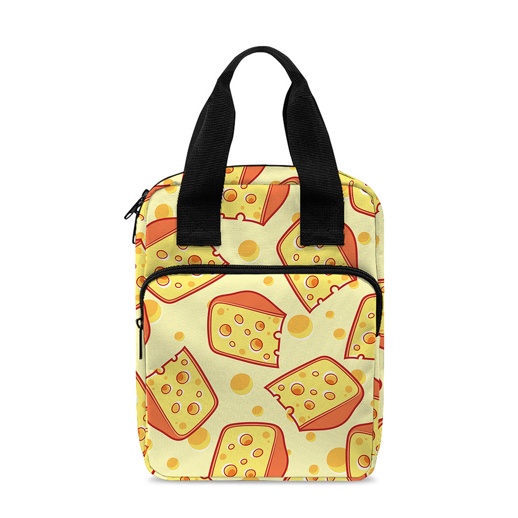 Slice Of Cheese Pattern Print Bible Tote Bag