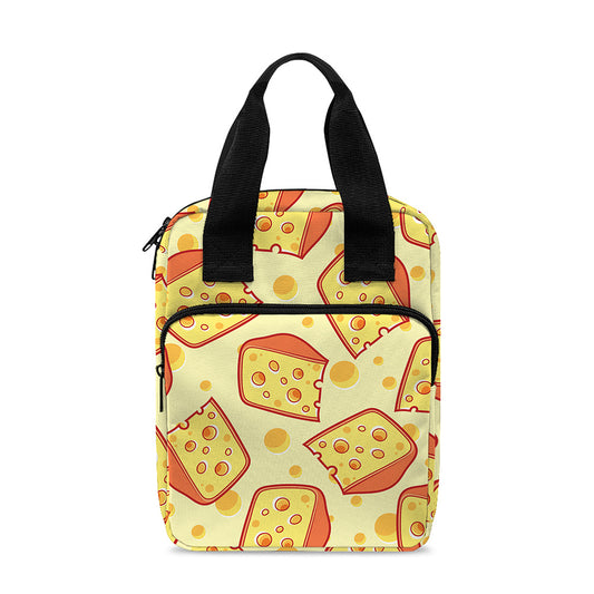 Slice Of Cheese Pattern Print Bible Tote Bag