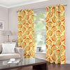 Slice Of Cheese Pattern Print Blackout Grommet Curtains