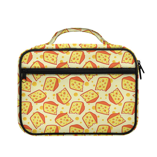 Slice Of Cheese Pattern Print Briefcase Bible Bag
