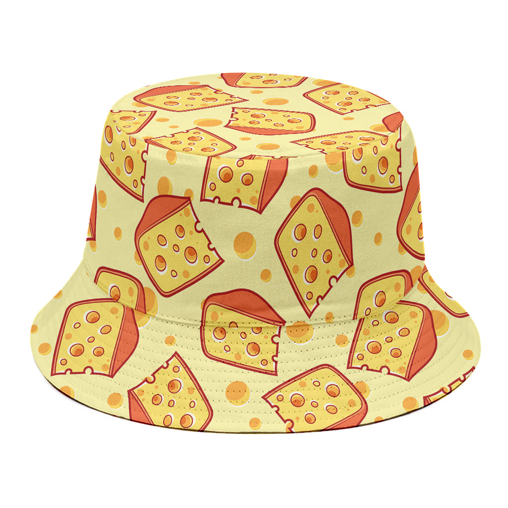 Slice Of Cheese Pattern Print Bucket Hat