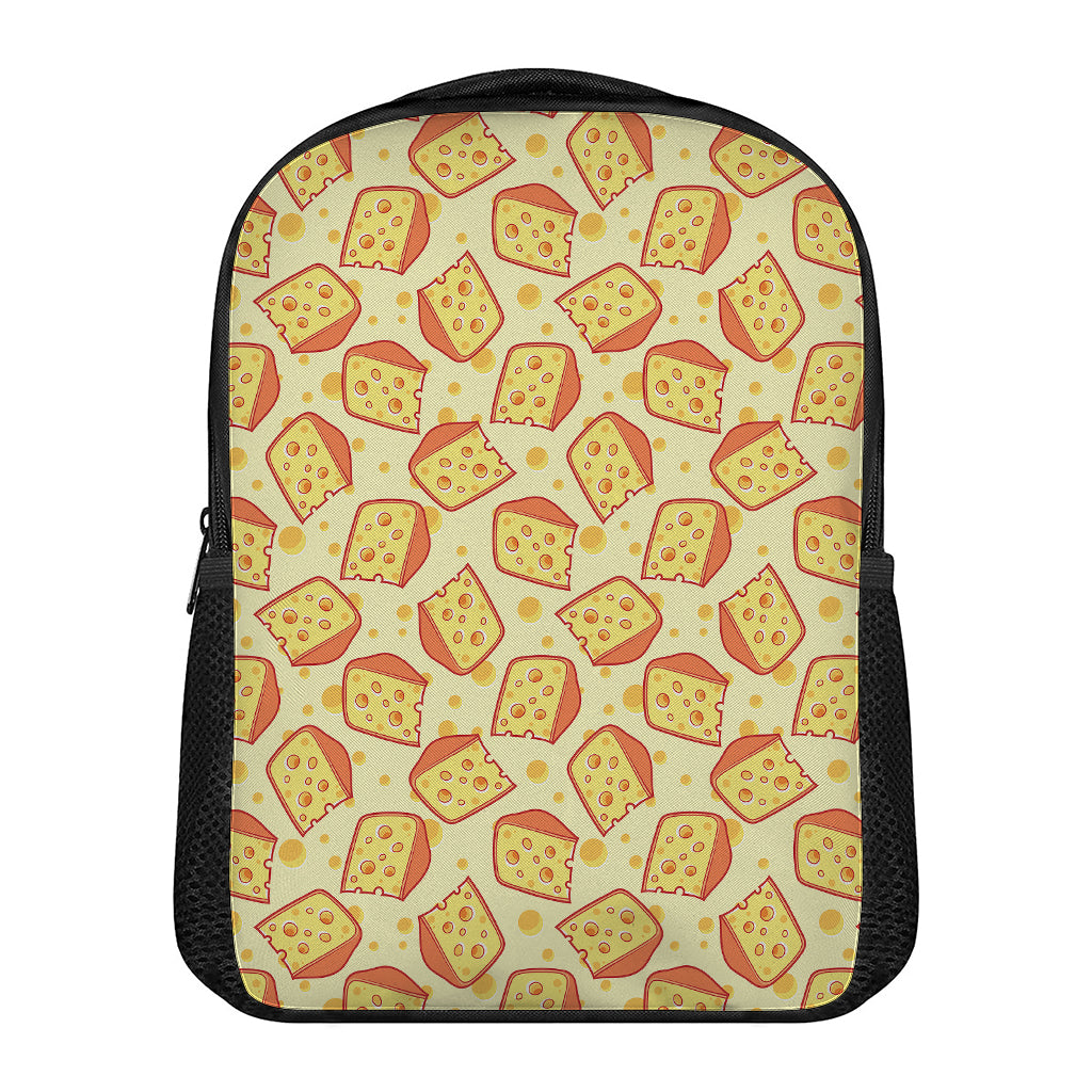 Slice Of Cheese Pattern Print Casual Backpack