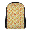 Slice Of Cheese Pattern Print Casual Backpack