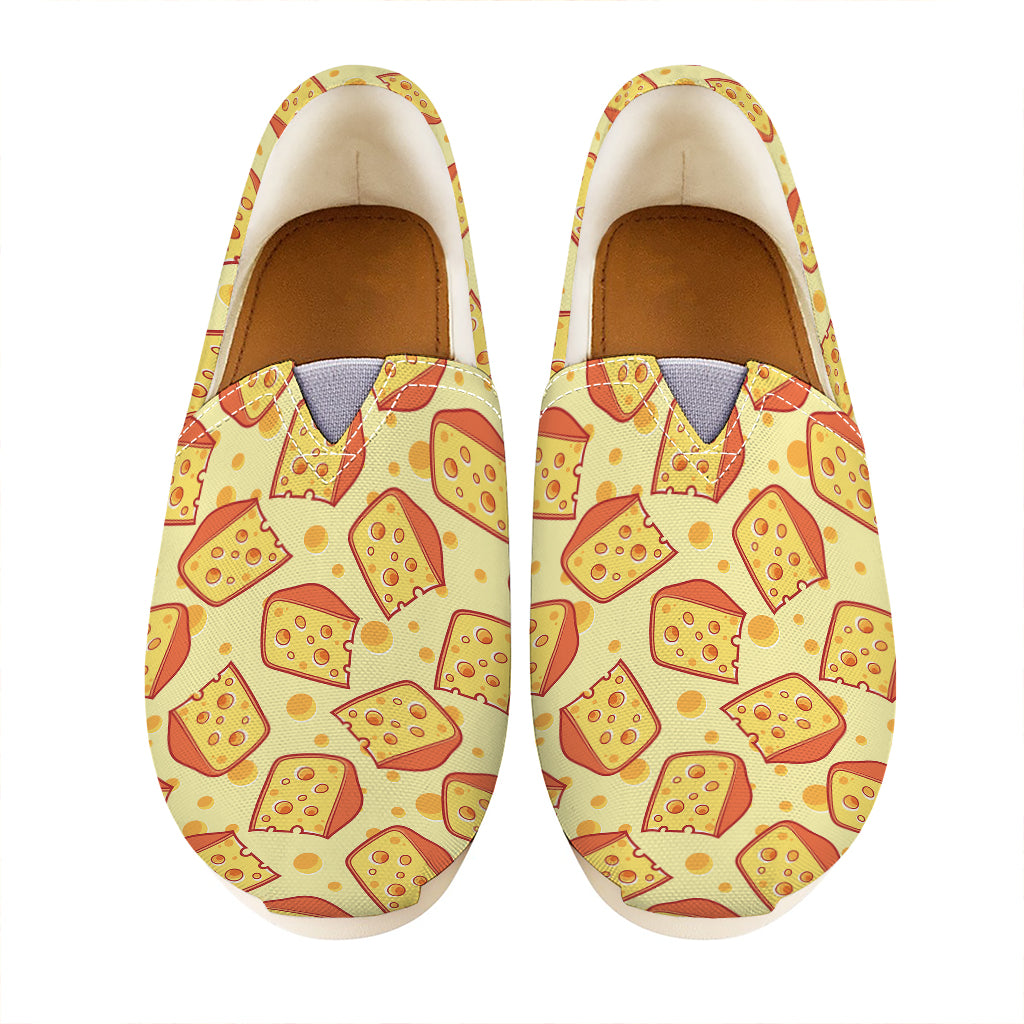 Slice Of Cheese Pattern Print Casual Shoes