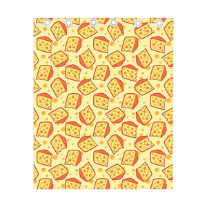 Slice Of Cheese Pattern Print Curtain