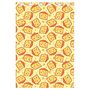 Slice Of Cheese Pattern Print Curtain