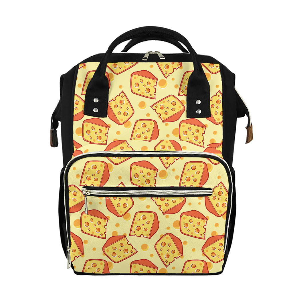 Slice Of Cheese Pattern Print Diaper Bag