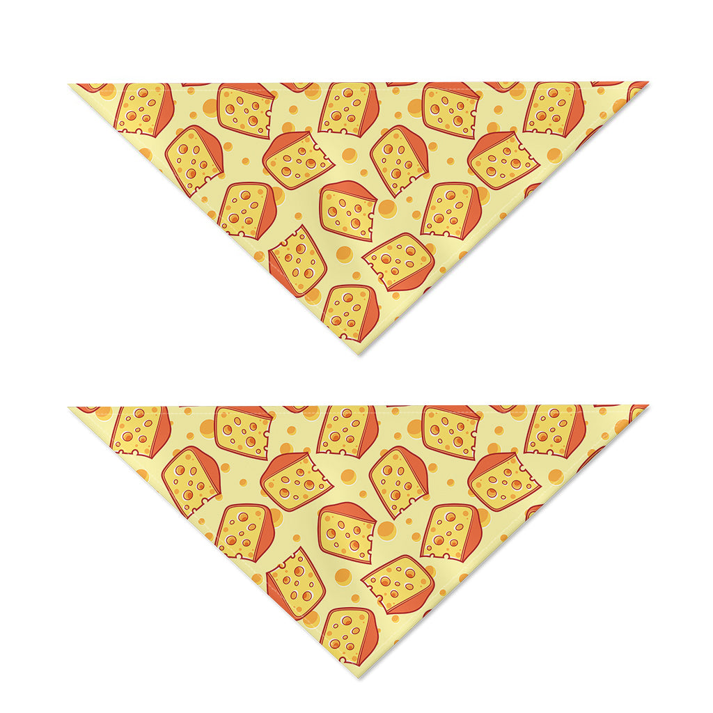 Slice Of Cheese Pattern Print Dog Bandana