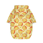 Slice Of Cheese Pattern Print Dog Zip Up Hoodie