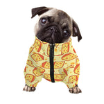 Slice Of Cheese Pattern Print Dog Zip Up Jacket