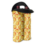 Slice Of Cheese Pattern Print Double Neoprene Wine Tote