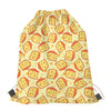 Slice Of Cheese Pattern Print Drawstring Bag