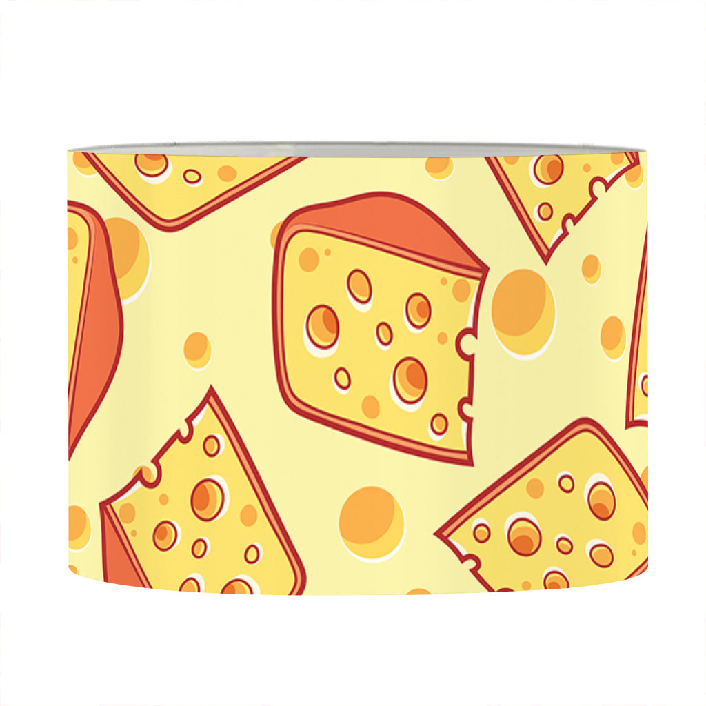 Slice Of Cheese Pattern Print Drum Lamp Shade