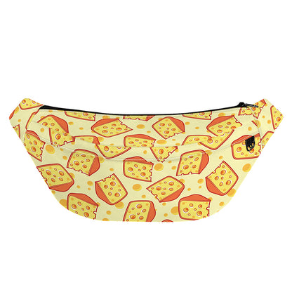 Slice Of Cheese Pattern Print Fanny Pack