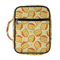 Slice Of Cheese Pattern Print Front Pocket Bible Bag