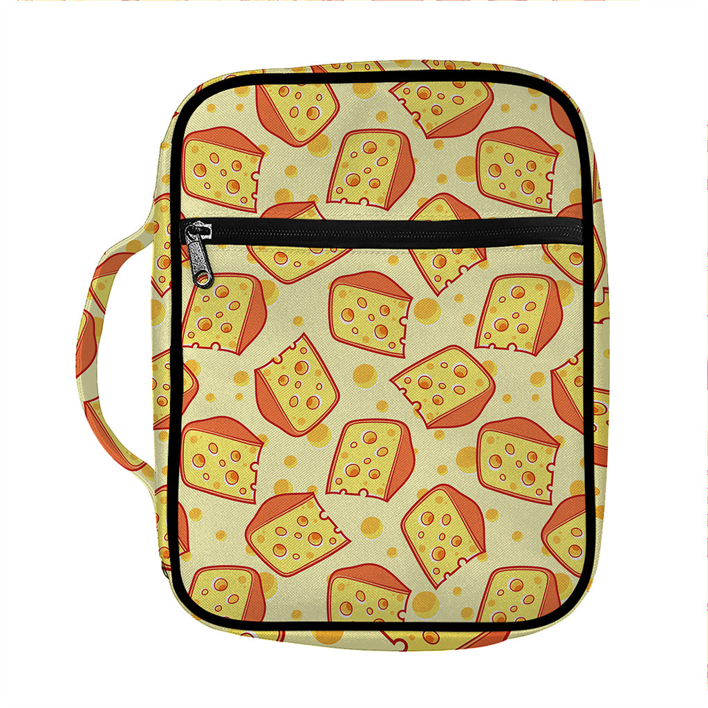 Slice Of Cheese Pattern Print Front Pocket Bible Bag