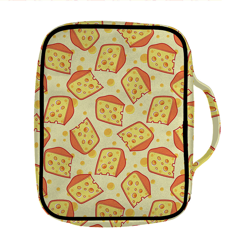 Slice Of Cheese Pattern Print Front Pocket Bible Bag