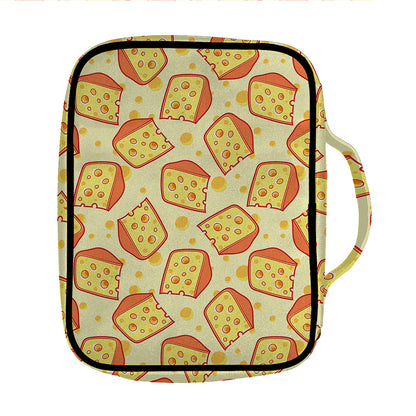 Slice Of Cheese Pattern Print Front Pocket Bible Bag