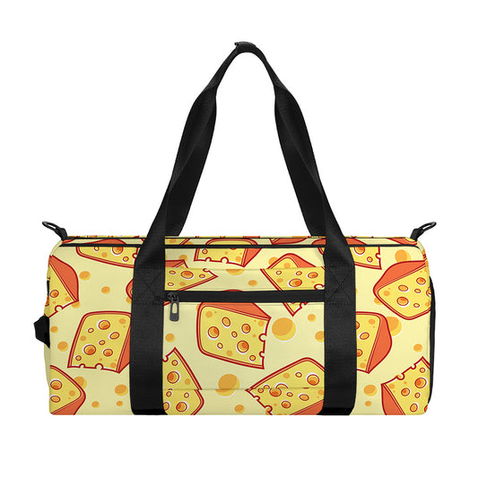 Slice Of Cheese Pattern Print Gym Bag