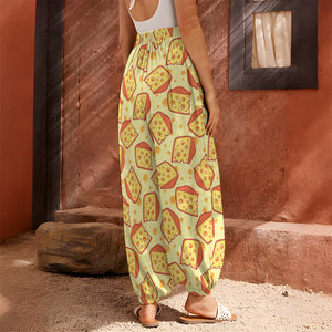 Slice Of Cheese Pattern Print Harem Pants