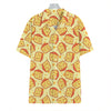 Slice Of Cheese Pattern Print Hawaiian Shirt