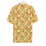 Slice Of Cheese Pattern Print Hawaiian Shirt