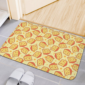 Slice Of Cheese Pattern Print Indoor Door Mat