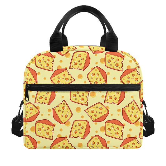Slice Of Cheese Pattern Print Insulated Lunch Bag
