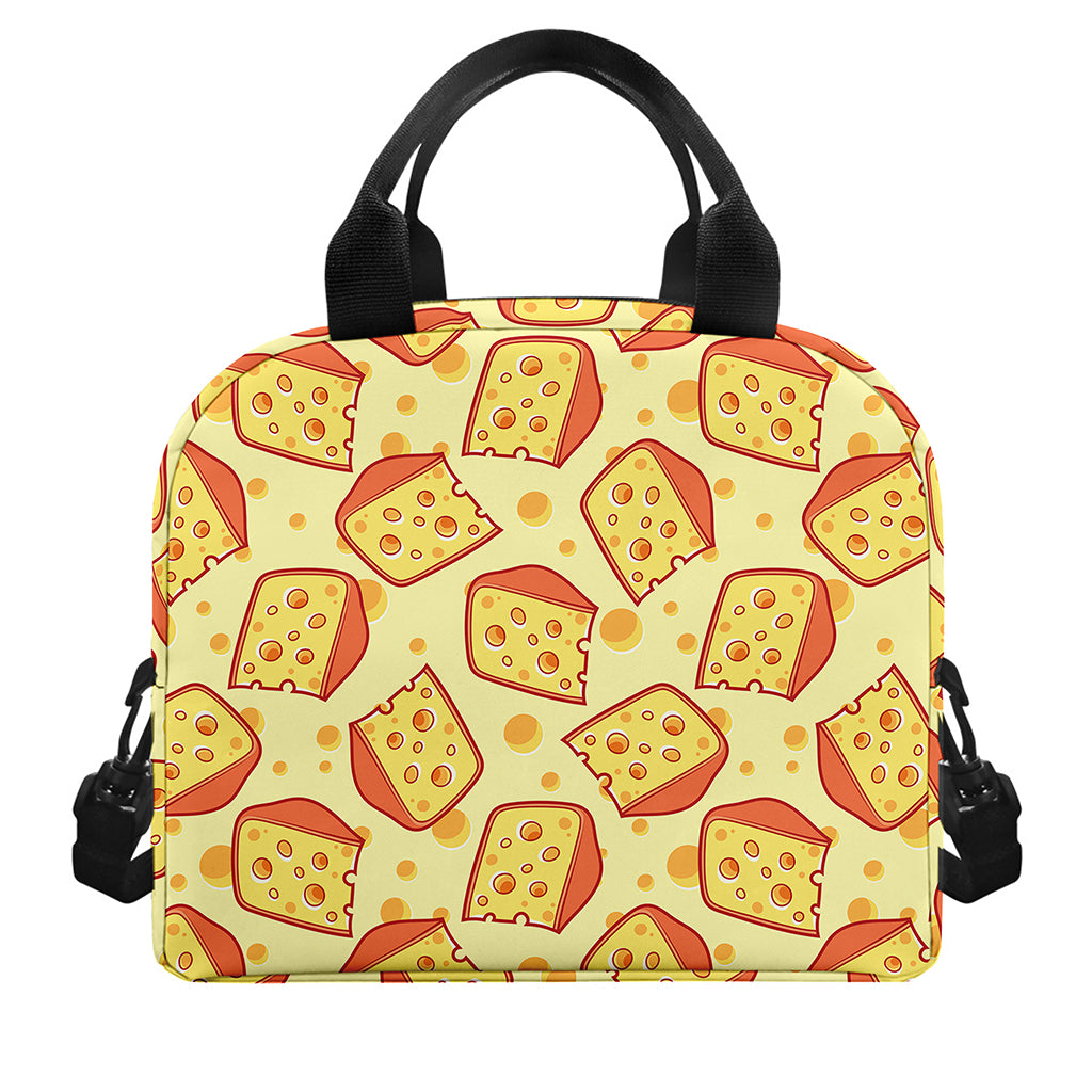 Slice Of Cheese Pattern Print Insulated Lunch Bag