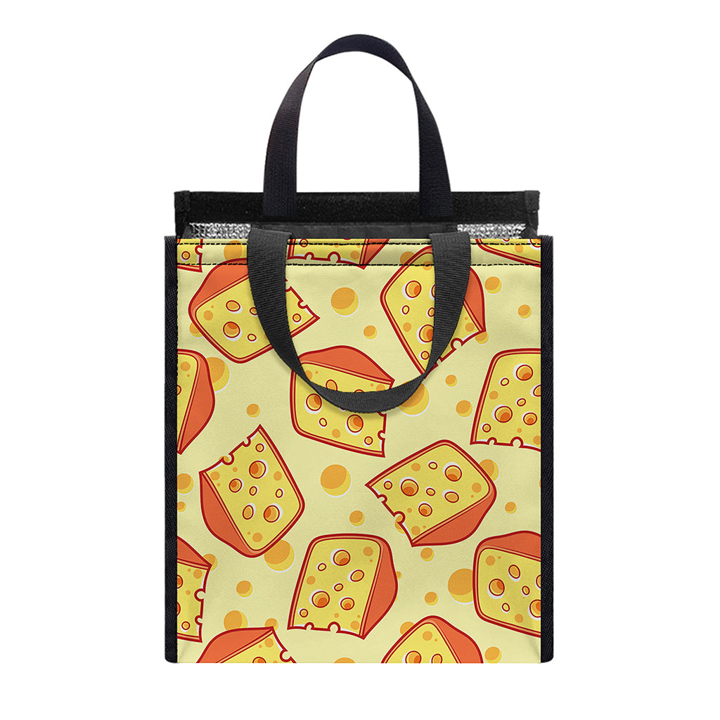 Slice Of Cheese Pattern Print Insulated Lunch Tote