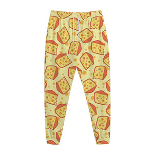 Slice Of Cheese Pattern Print Jogger Pants