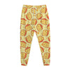 Slice Of Cheese Pattern Print Jogger Pants