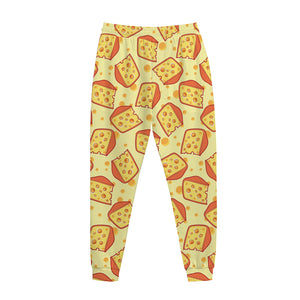 Slice Of Cheese Pattern Print Jogger Pants