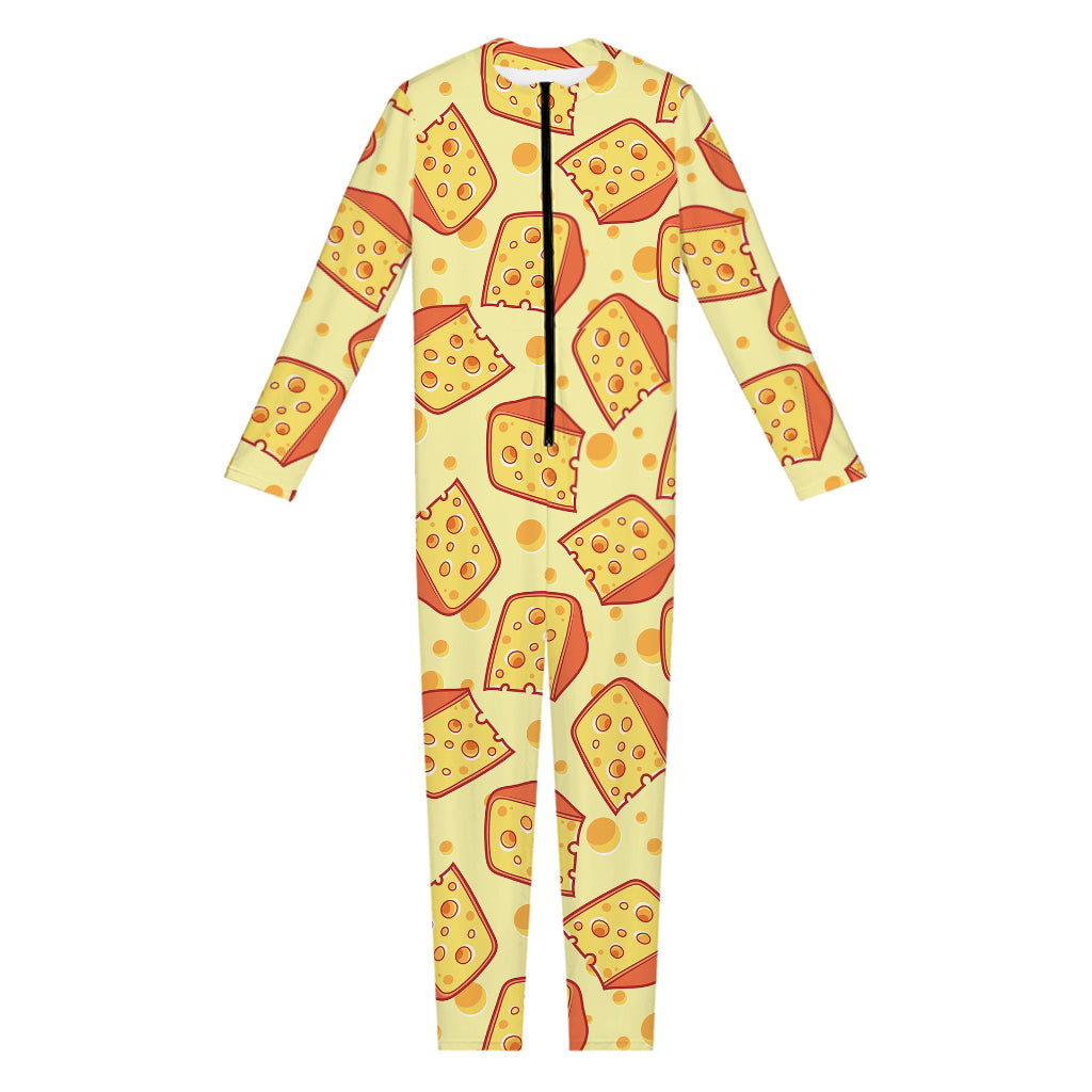 Slice Of Cheese Pattern Print Jumpsuit